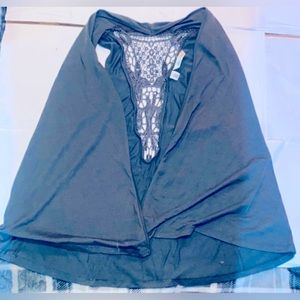 Short Sleeve over top, Brand (Derek Heart) Size (Medium) Color (Gray)